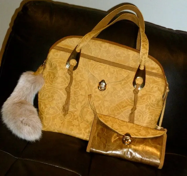 Golden Large Handbag