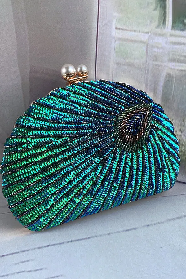 Gorgeous Sequin Glitter Rhinestones Evening Bag