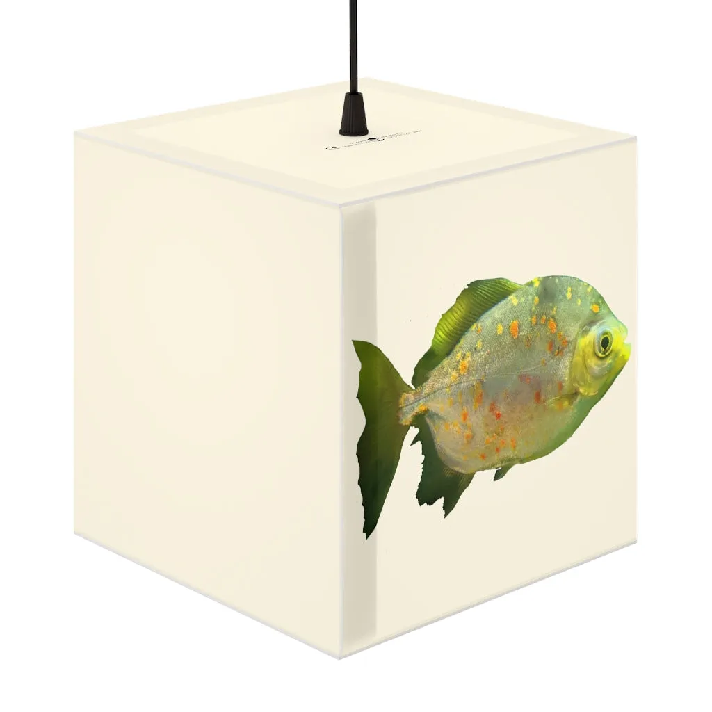 Green Fish with Specs Personalized Lamp