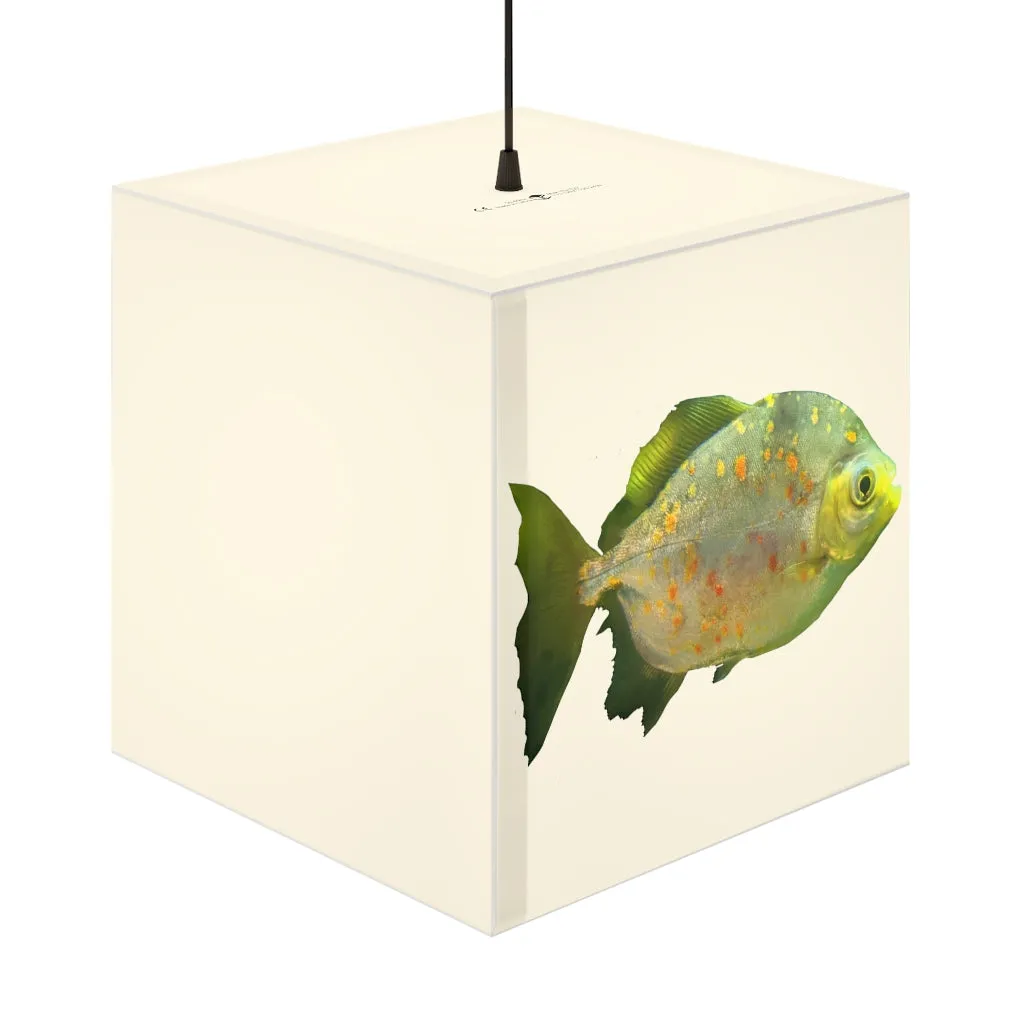 Green Fish with Specs Personalized Lamp