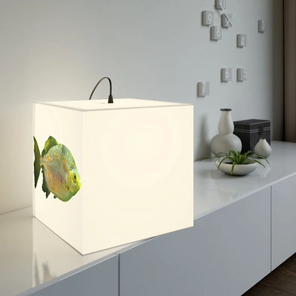 Green Fish with Specs Personalized Lamp