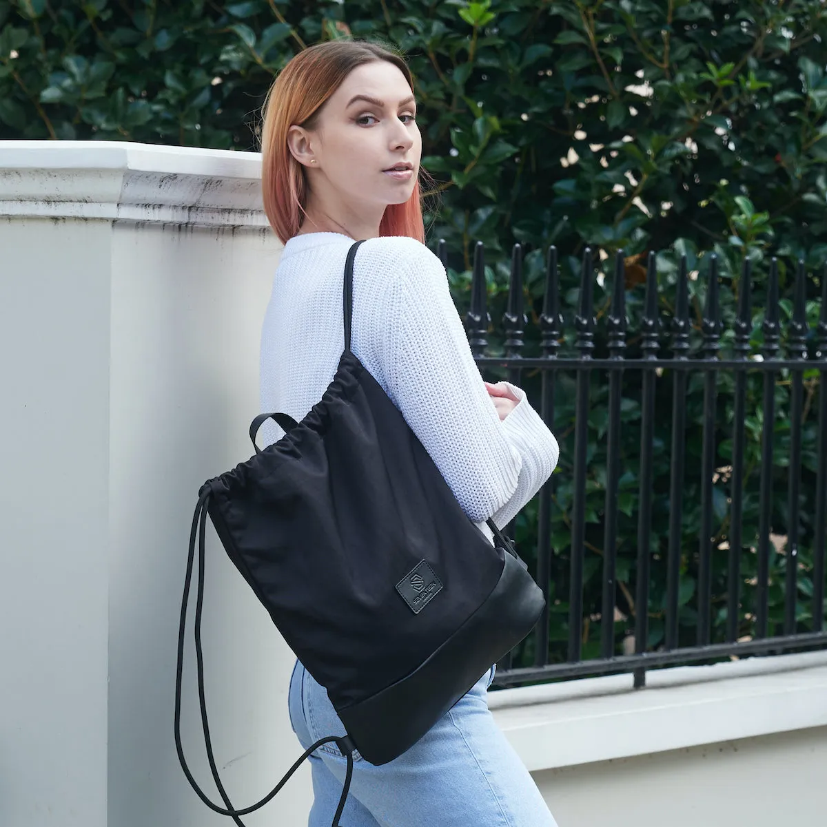 Greenwich Drawstring Bag - Black