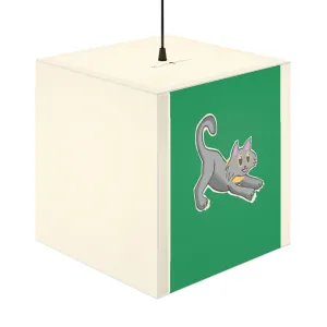 Grey Kitty Personalized Lamp