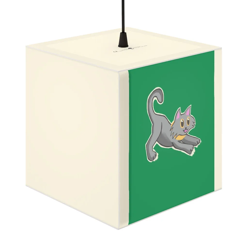 Grey Kitty Personalized Lamp