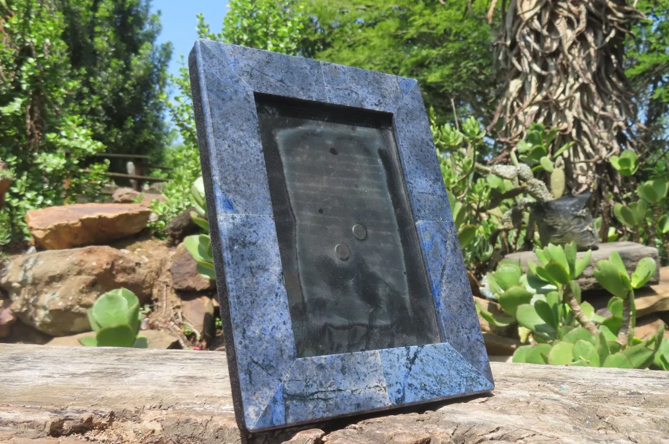 Hand Made Dumortierite Picture Frame in Box - Sold per Item - From Mozambique