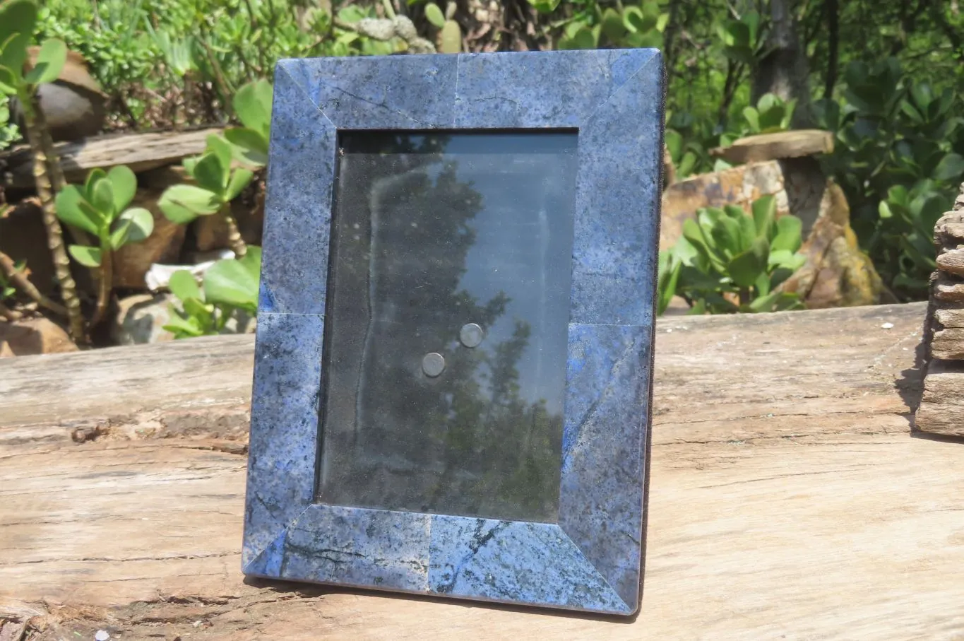 Hand Made Dumortierite Picture Frame in Box - Sold per Item - From Mozambique