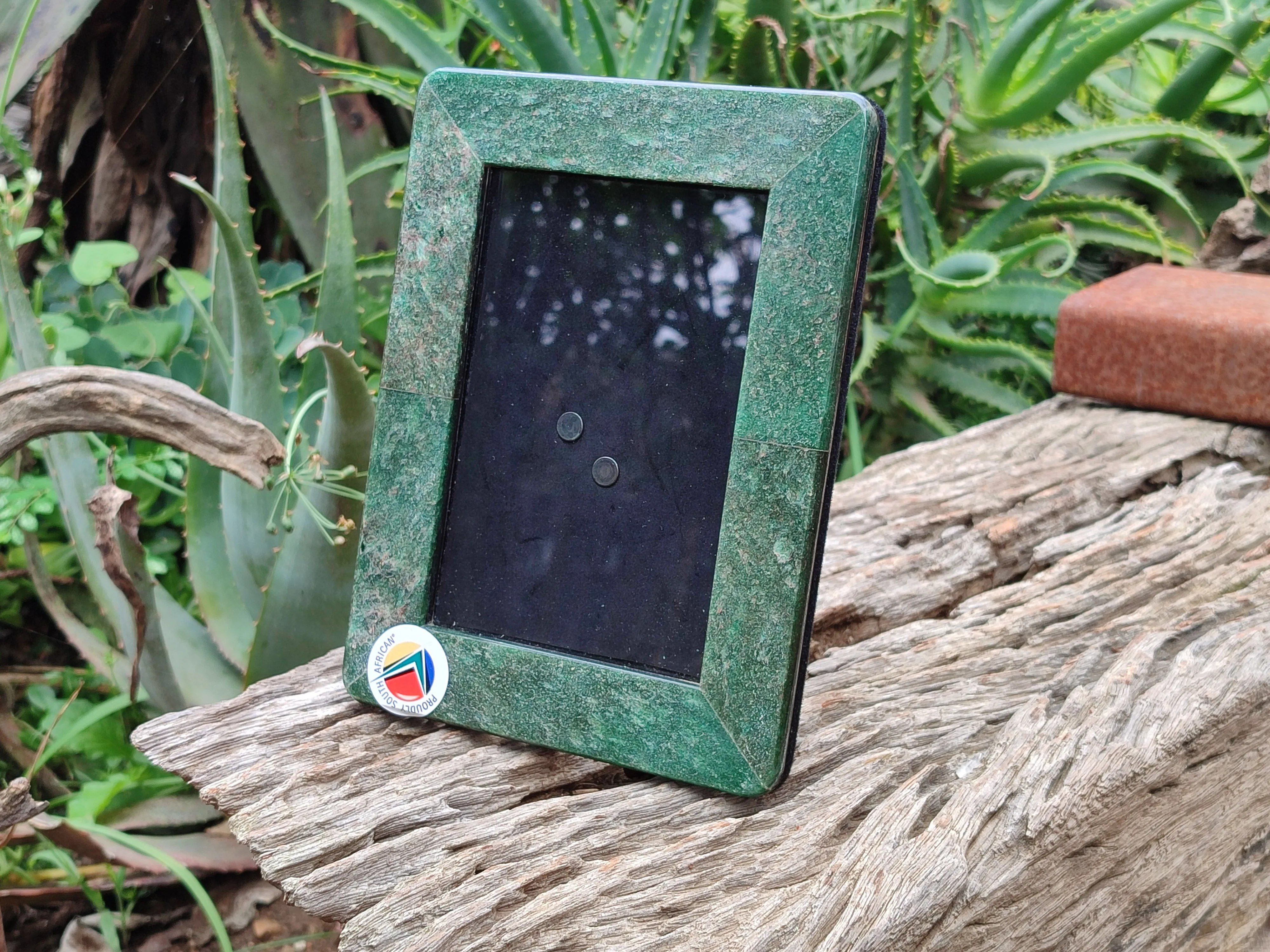 Hand Made Fuchsite Picture Frame x 1 From Zimbabwe