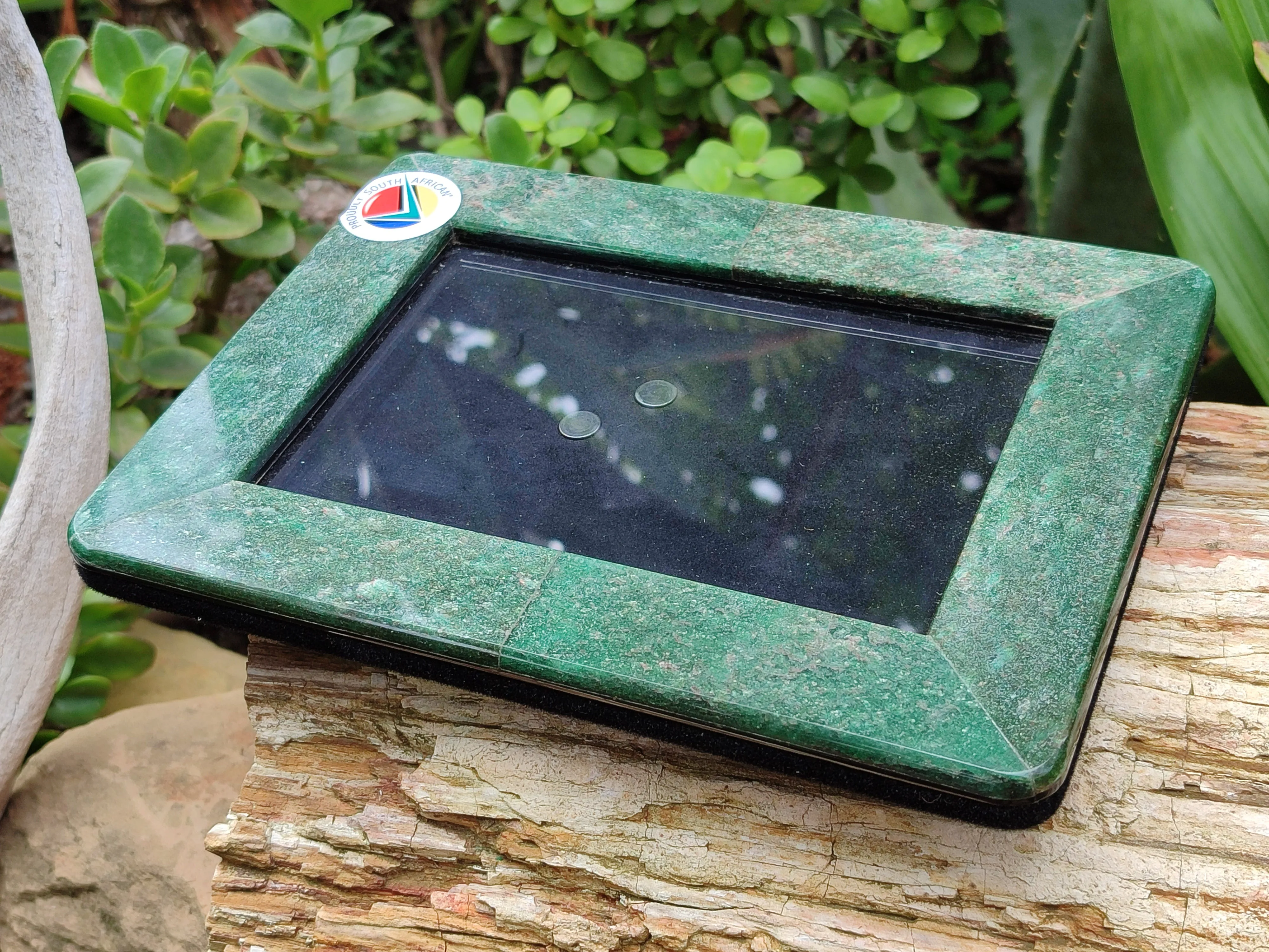 Hand Made Fuchsite Picture Frame x 1 From Zimbabwe