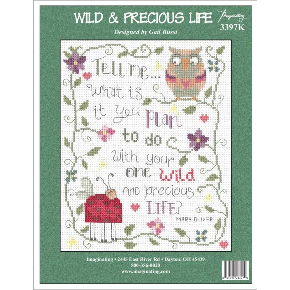 Imaginating Counted Cross Stitch Kit 7"X8" Wild & Precious Life (14 Count)*