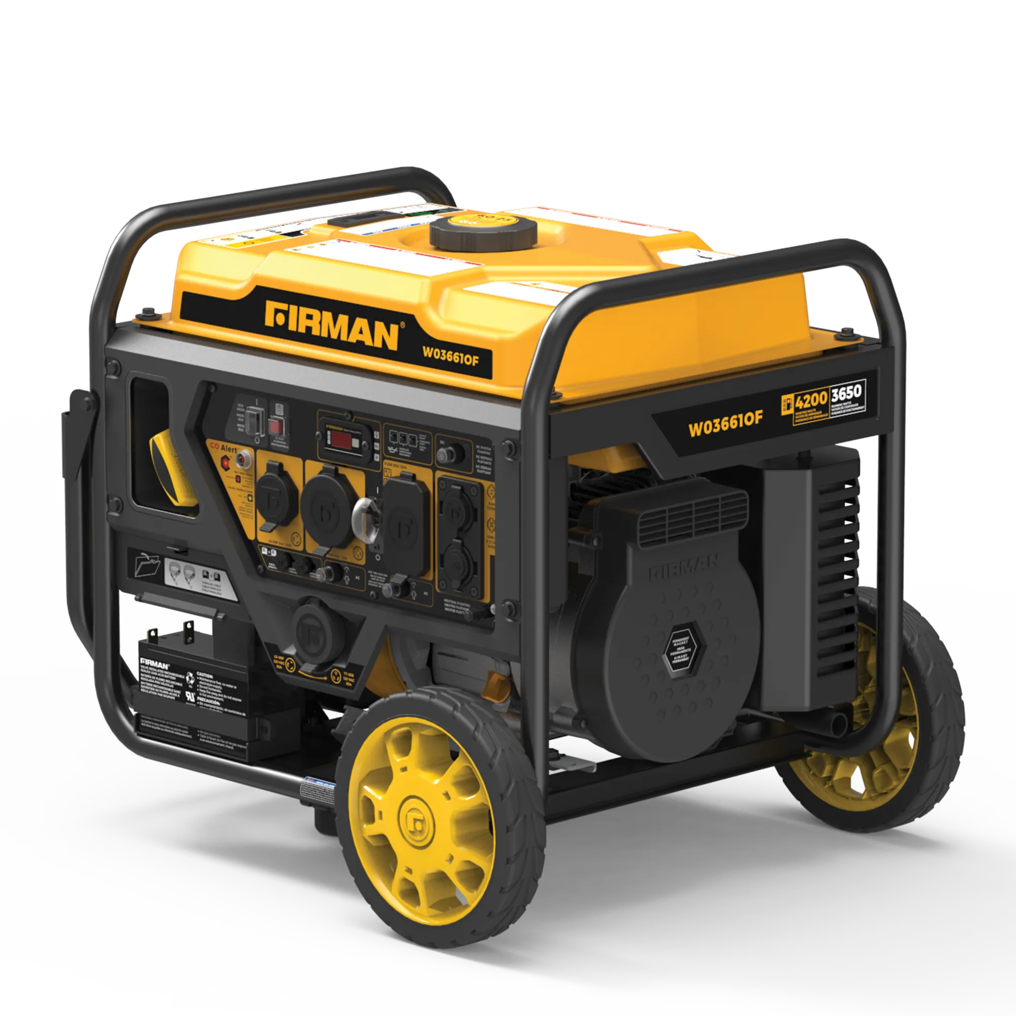 Inverter Open Frame Portable Generator 4500W Recoil Start with CO Alert