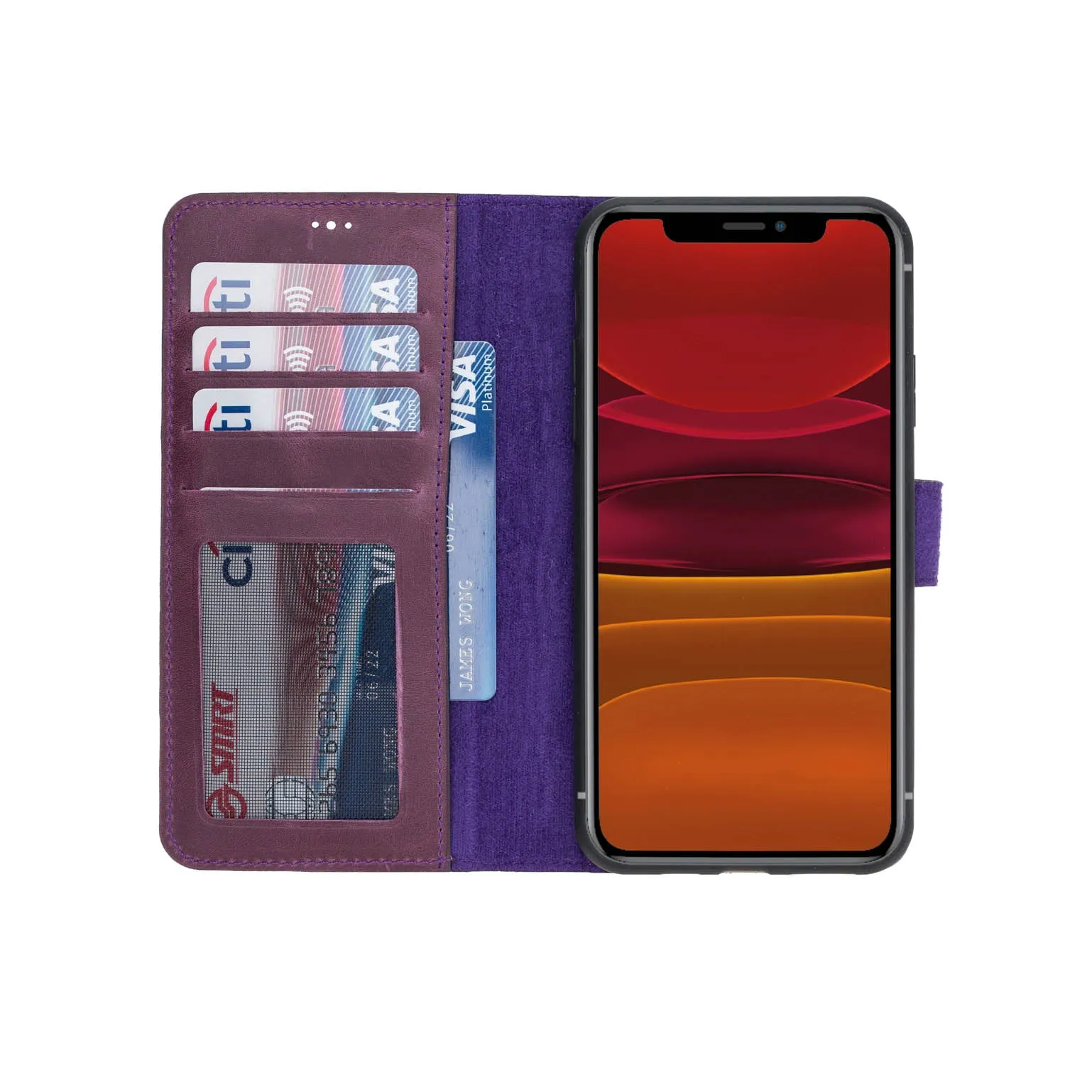 iPhone 11 Pro Max Leather Wallet Case