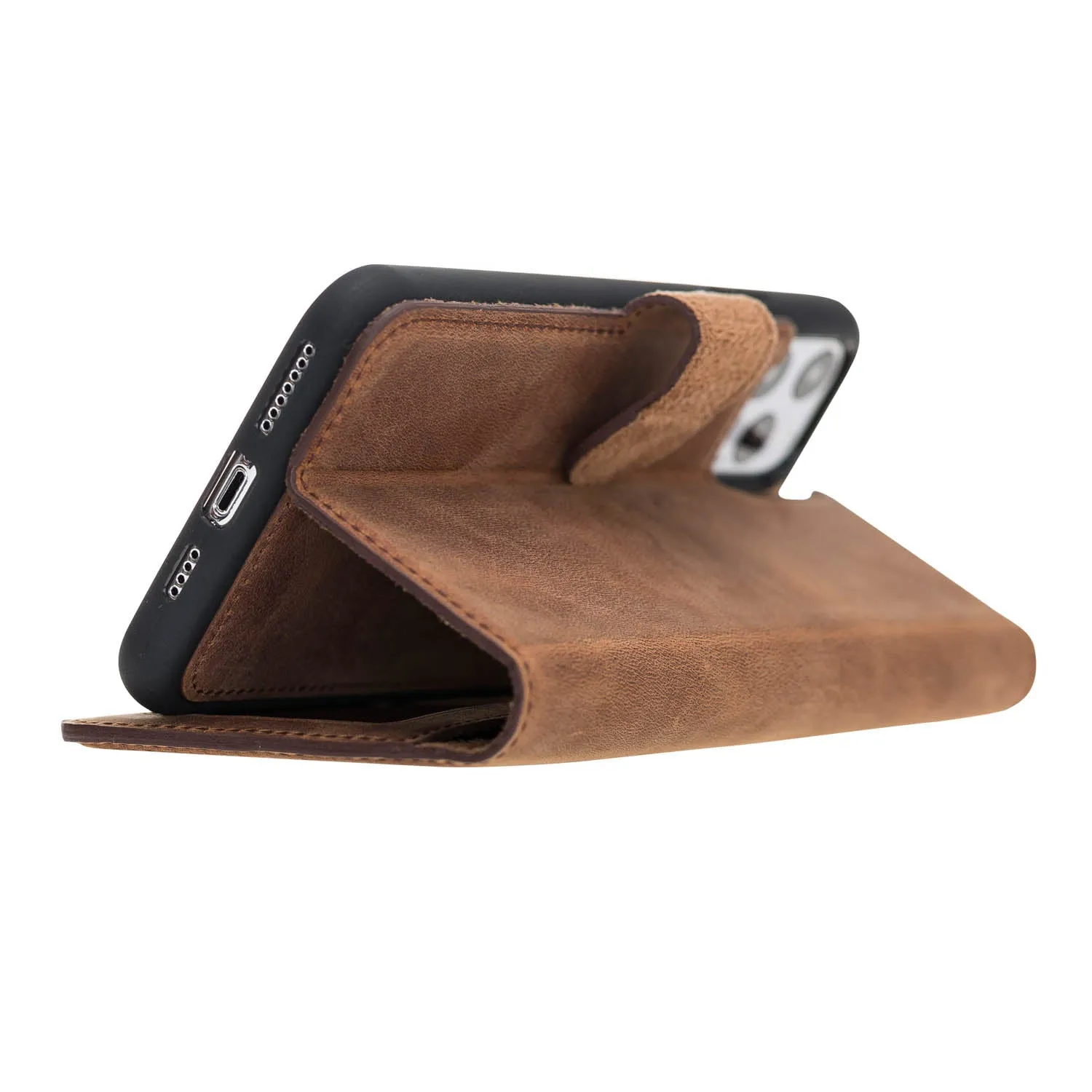 iPhone 11 Pro Max Leather Wallet Case