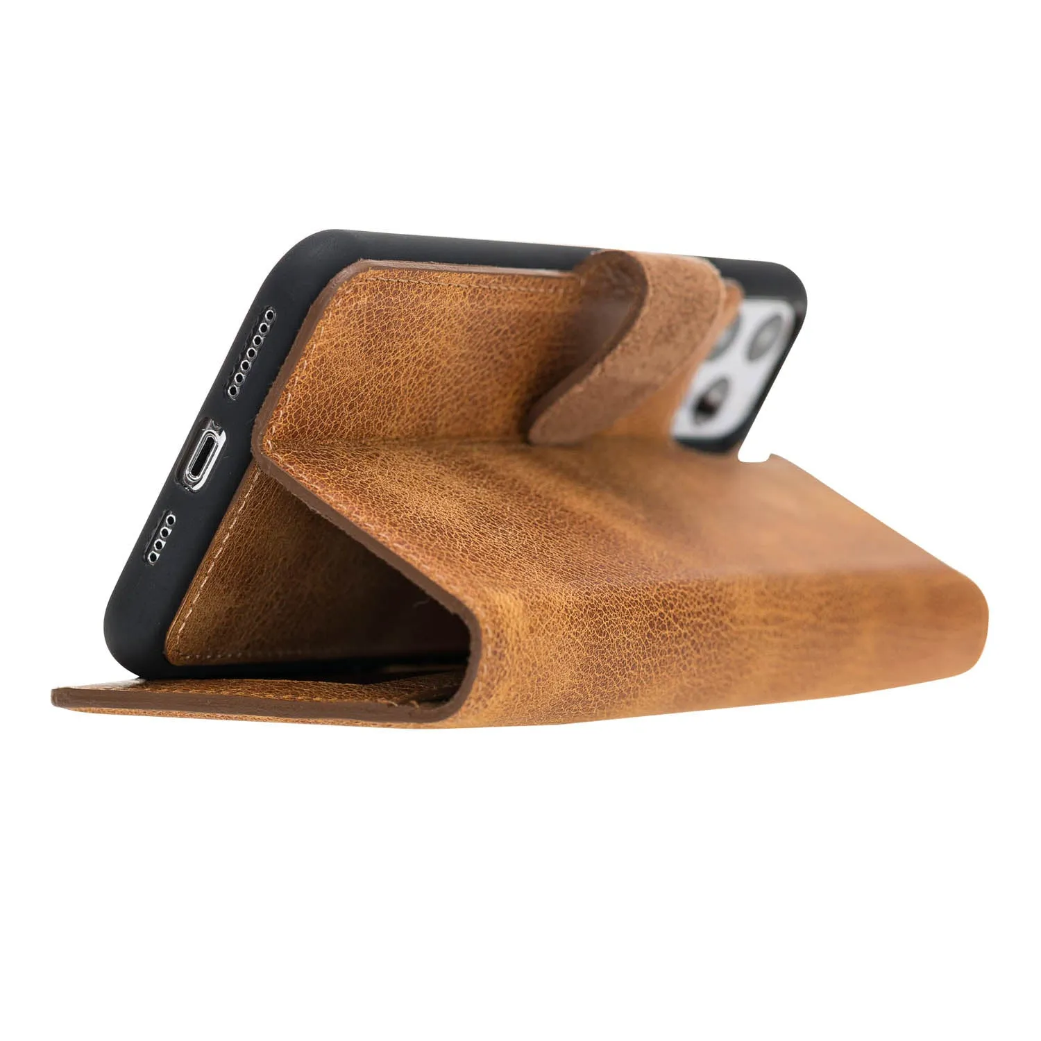 iPhone 11 Pro Max Leather Wallet Case