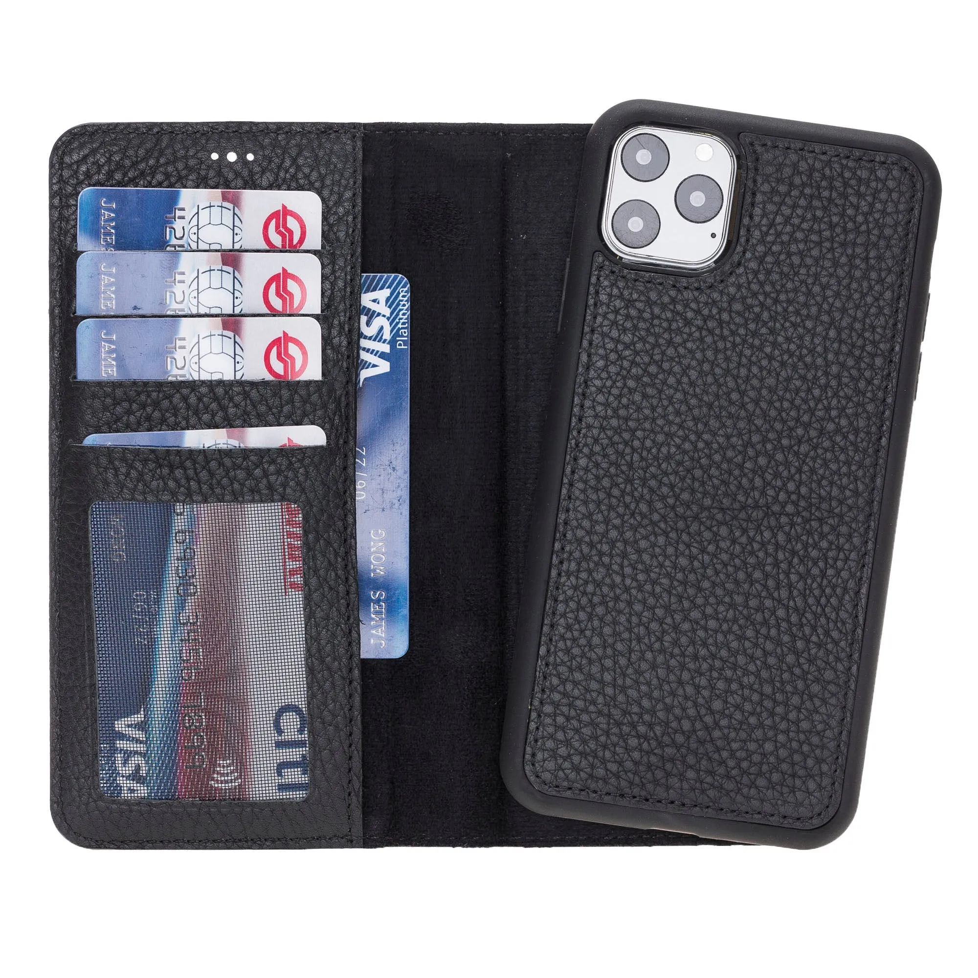 iPhone 11 Pro Max Leather Wallet Case