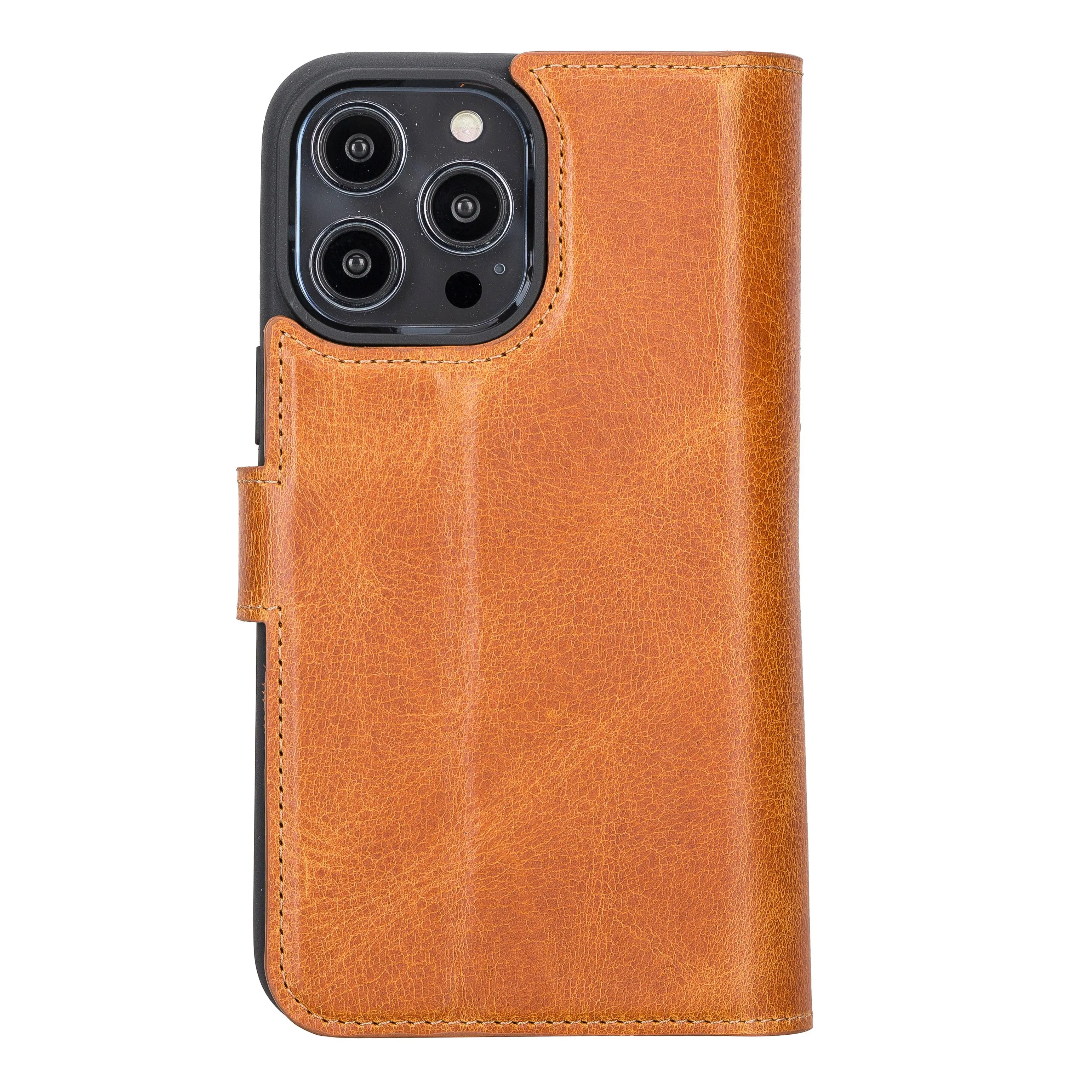 iPhone 14 Pro Max Dual Leather Wallet Case