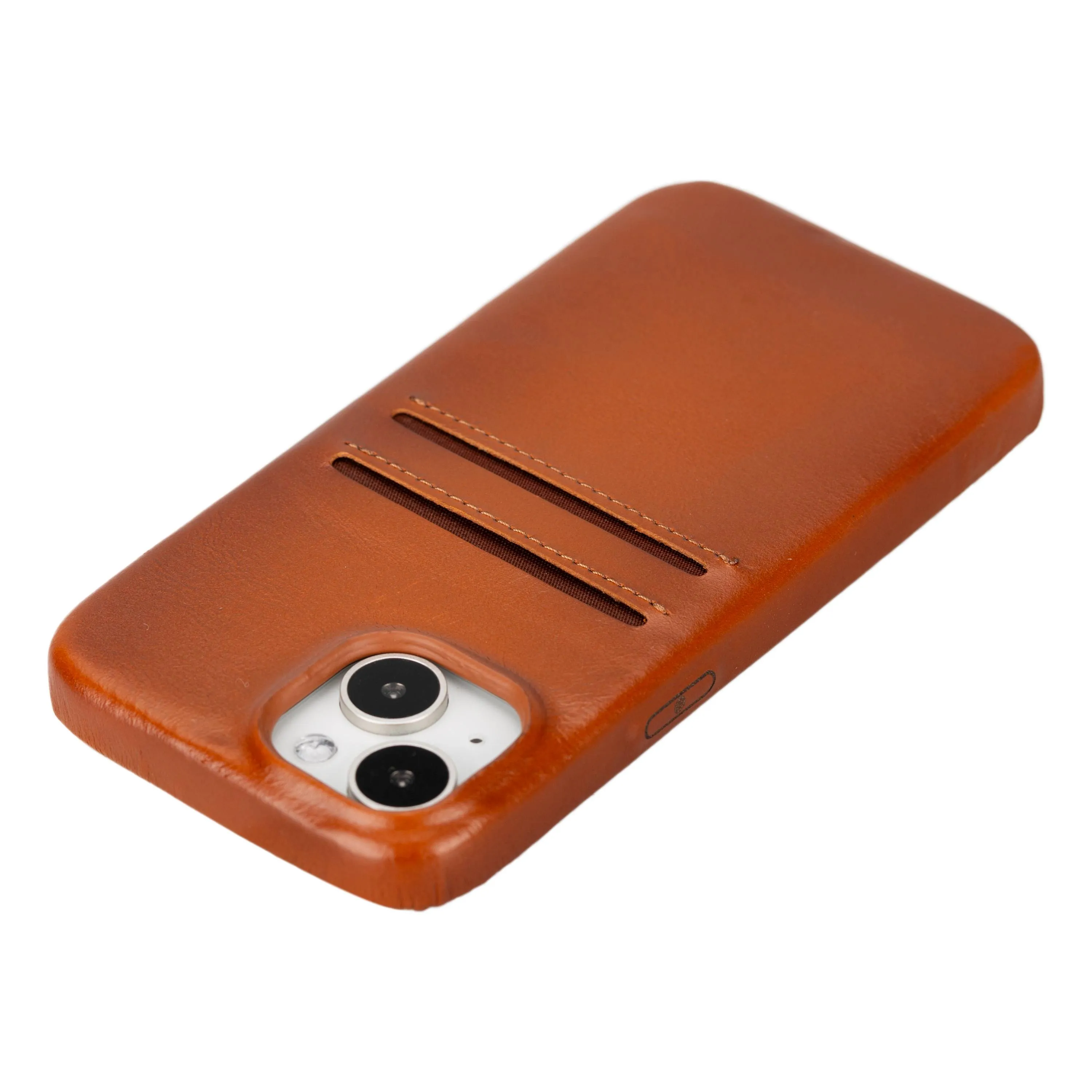 iPhone 15 Snap-on Leather Wallet Case