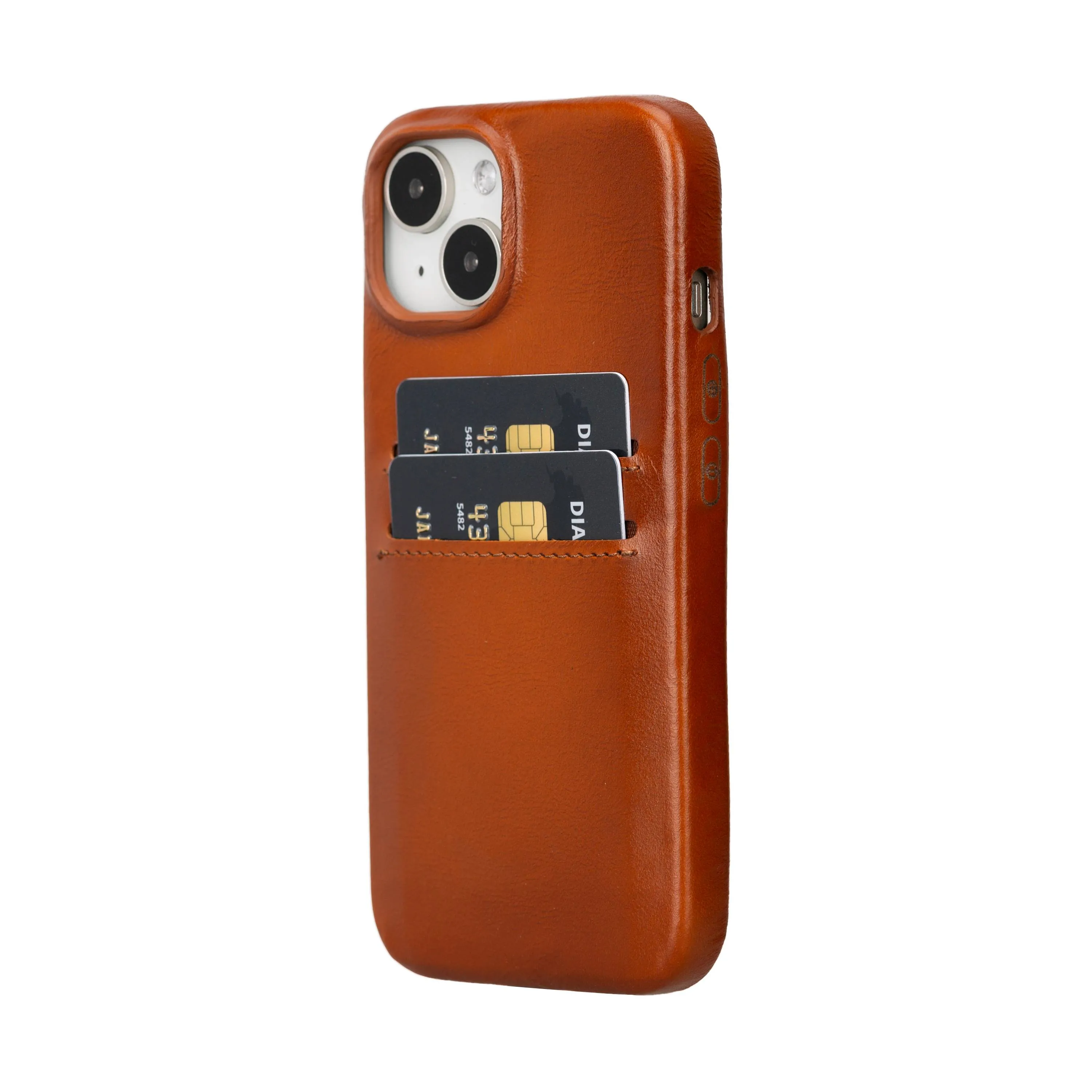 iPhone 15 Snap-on Leather Wallet Case