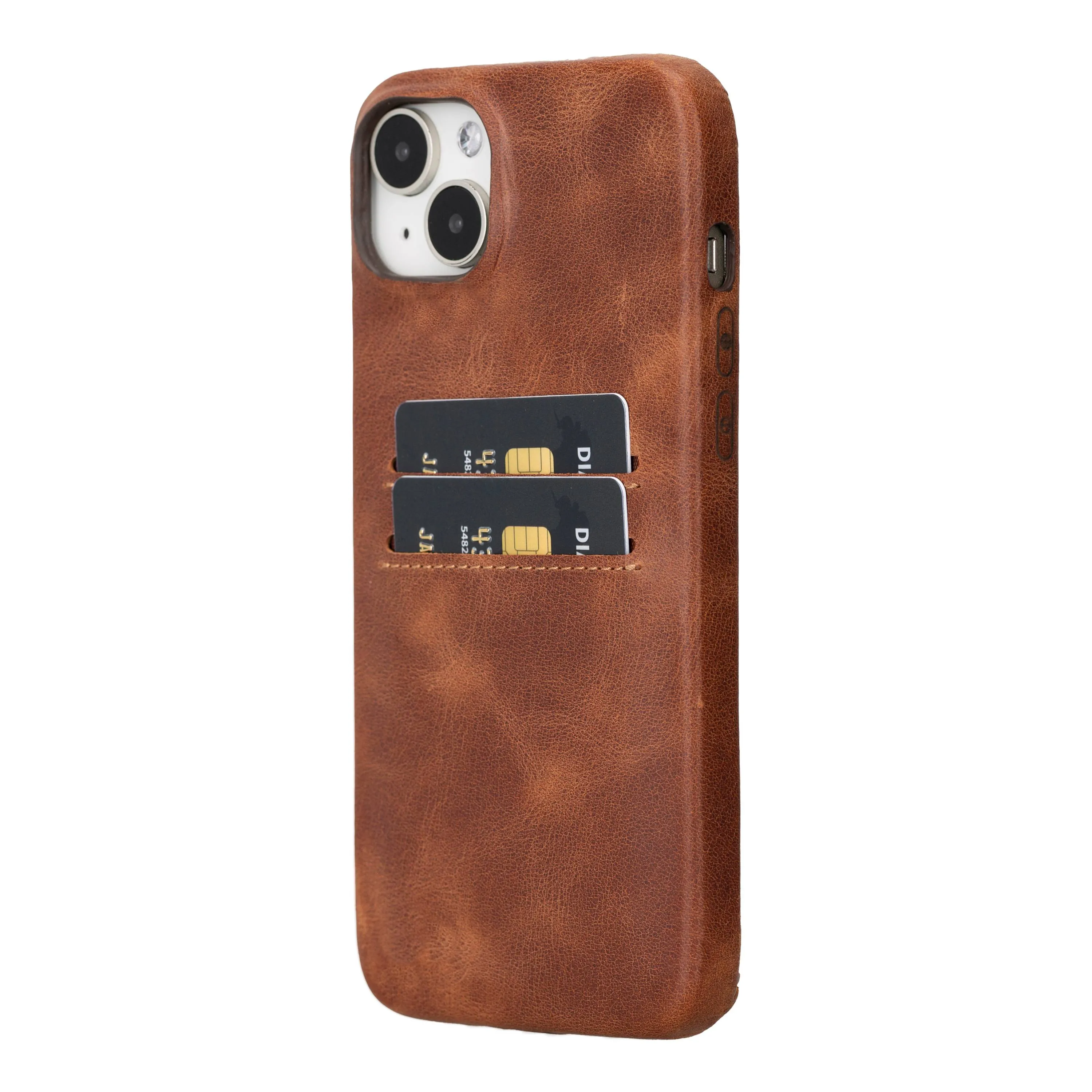 iPhone 15 Snap-on Leather Wallet Case