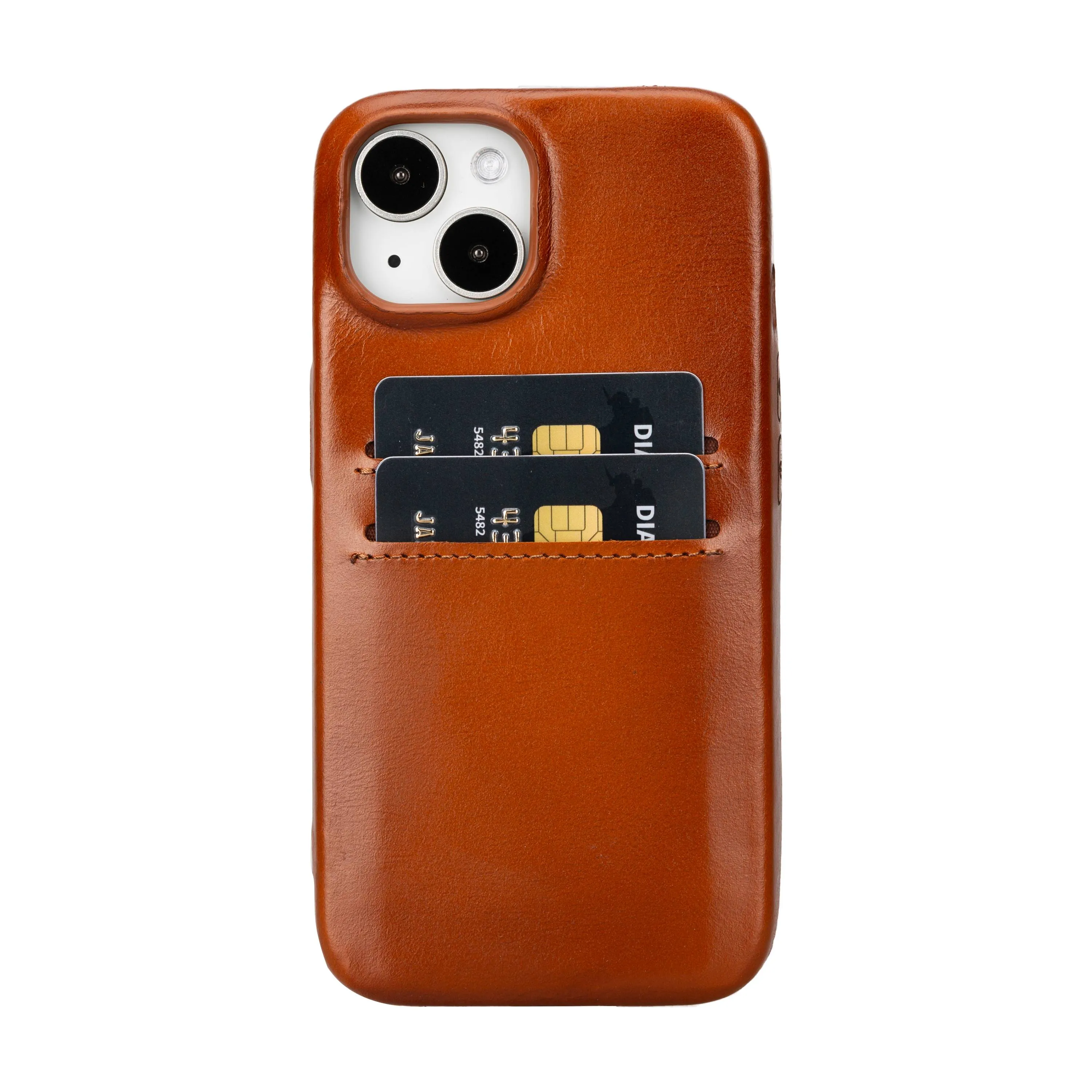 iPhone 15 Snap-on Leather Wallet Case