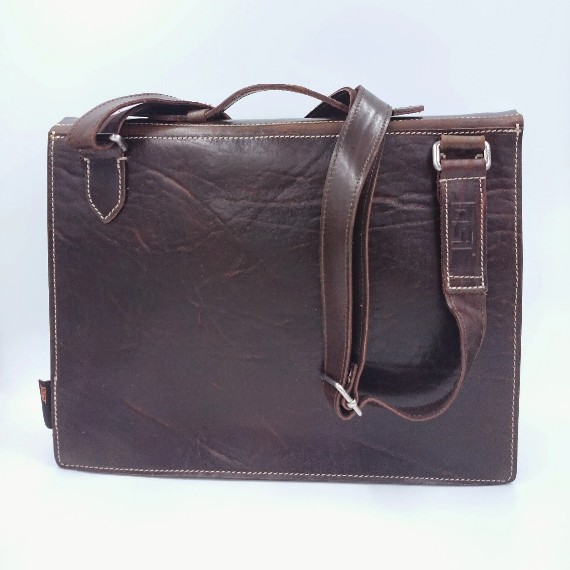 Jost Bronx Leather Briefcase, Cognac