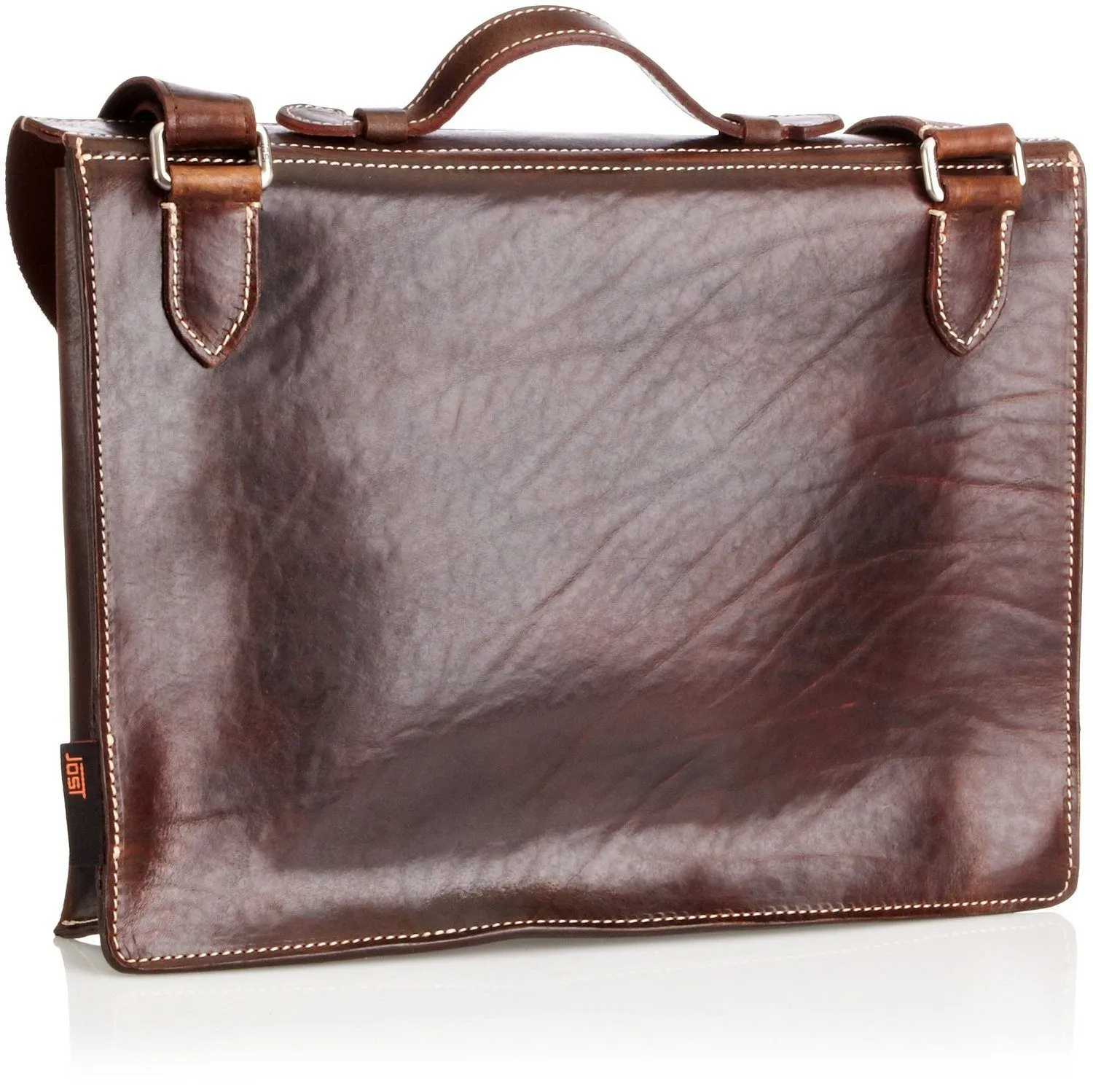 Jost Bronx Leather Briefcase, Cognac