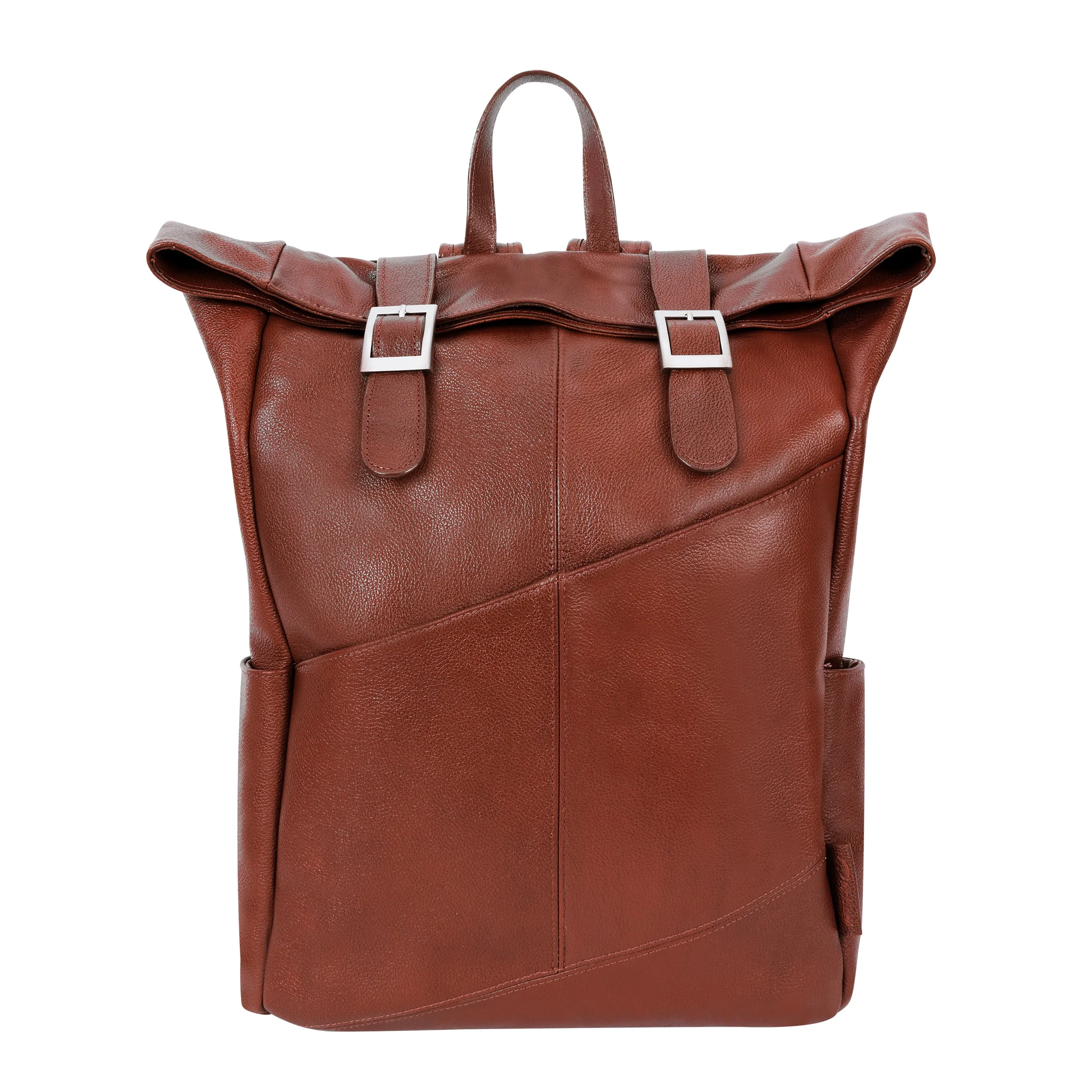 KENNEDY | 17” Leather Dual-Access Laptop Backpack