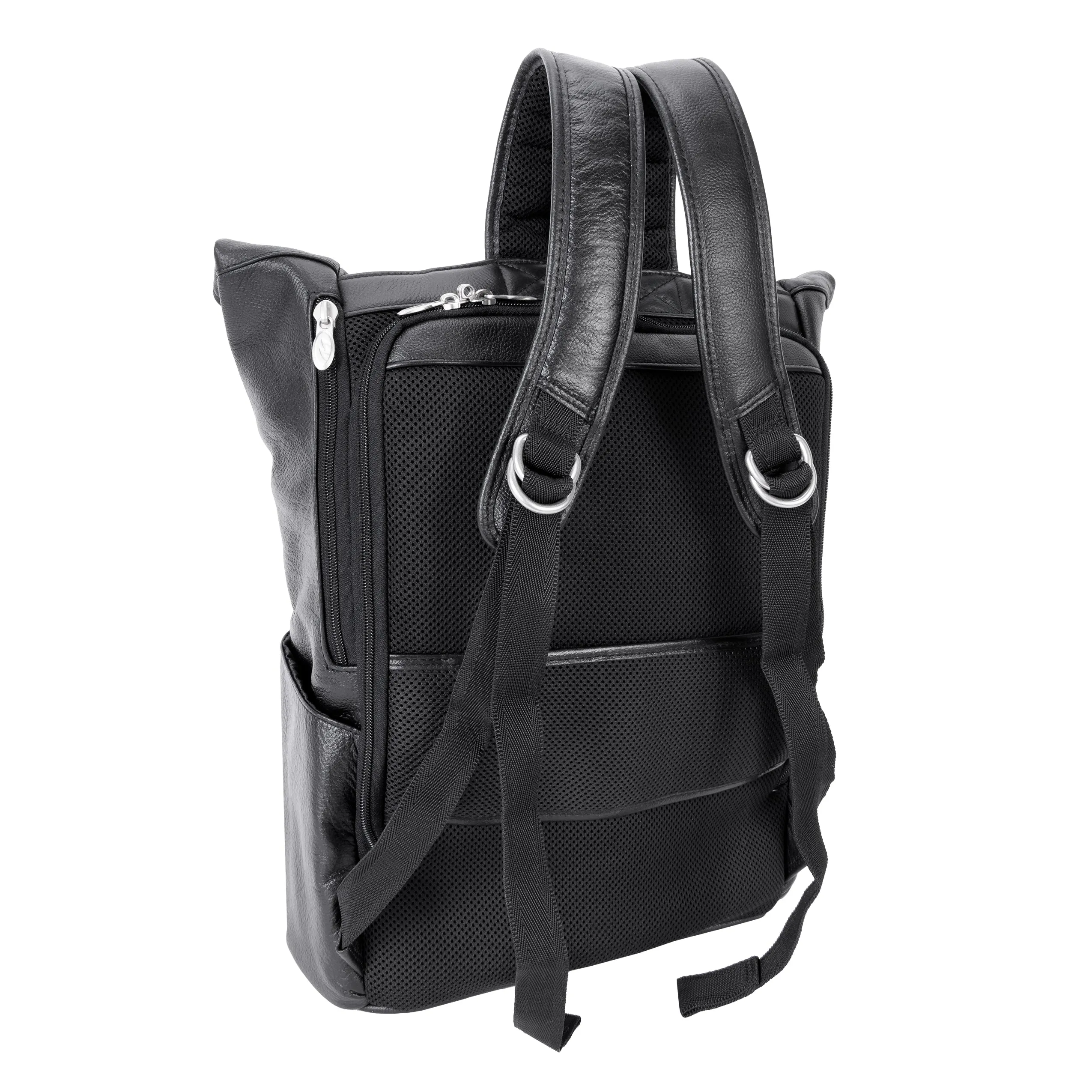 KENNEDY | 17” Leather Dual-Access Laptop Backpack