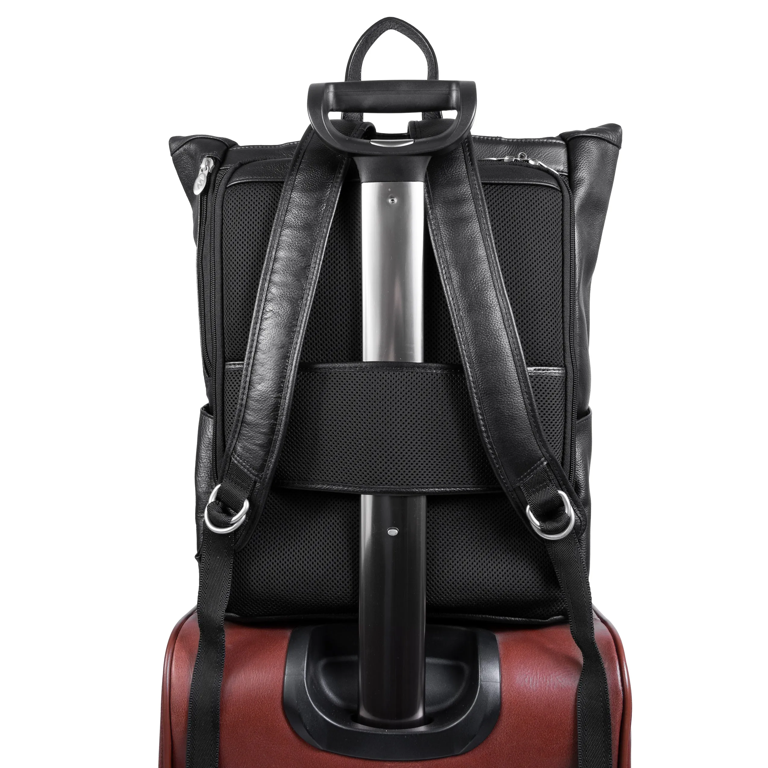 KENNEDY | 17” Leather Dual-Access Laptop Backpack