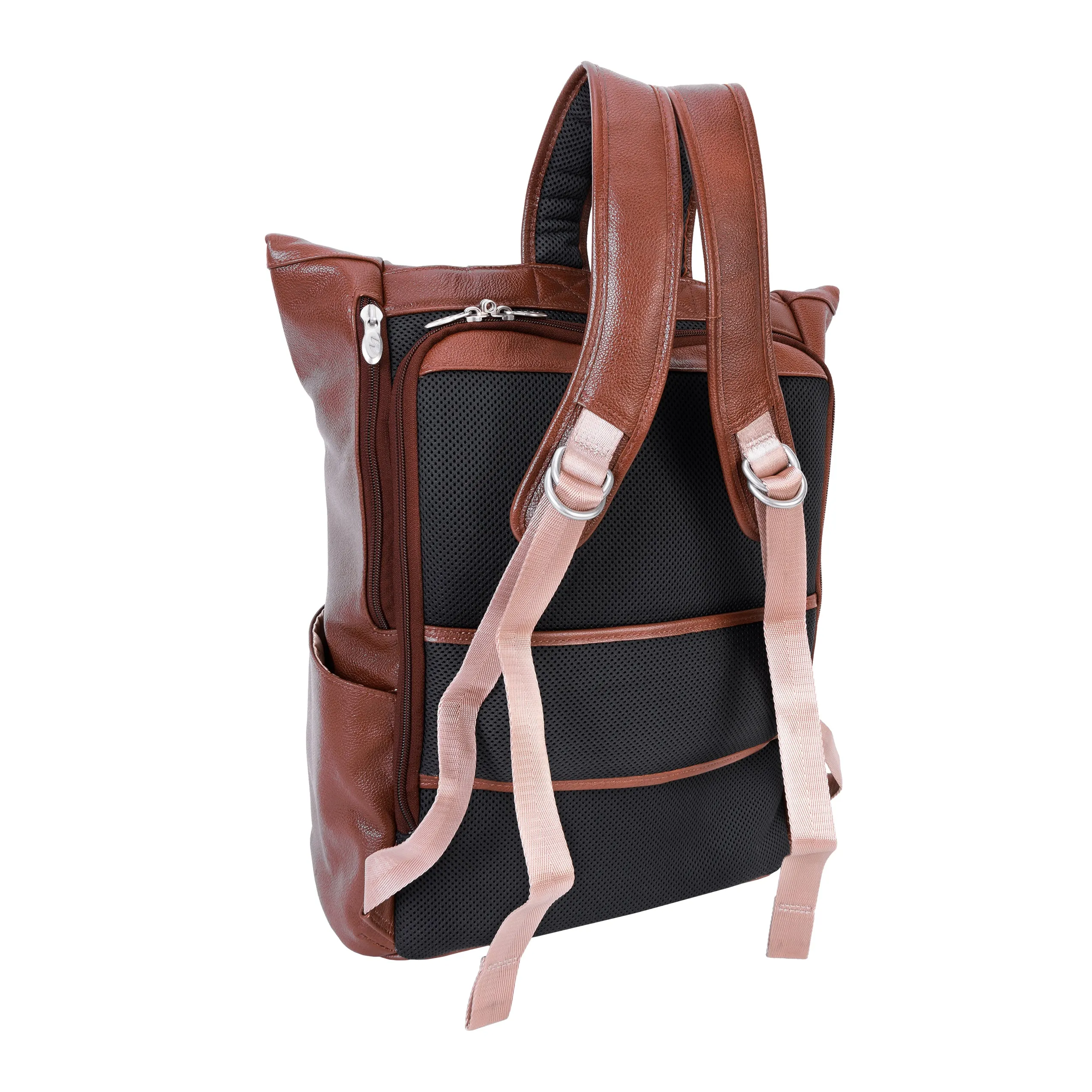 KENNEDY | 17” Leather Dual-Access Laptop Backpack