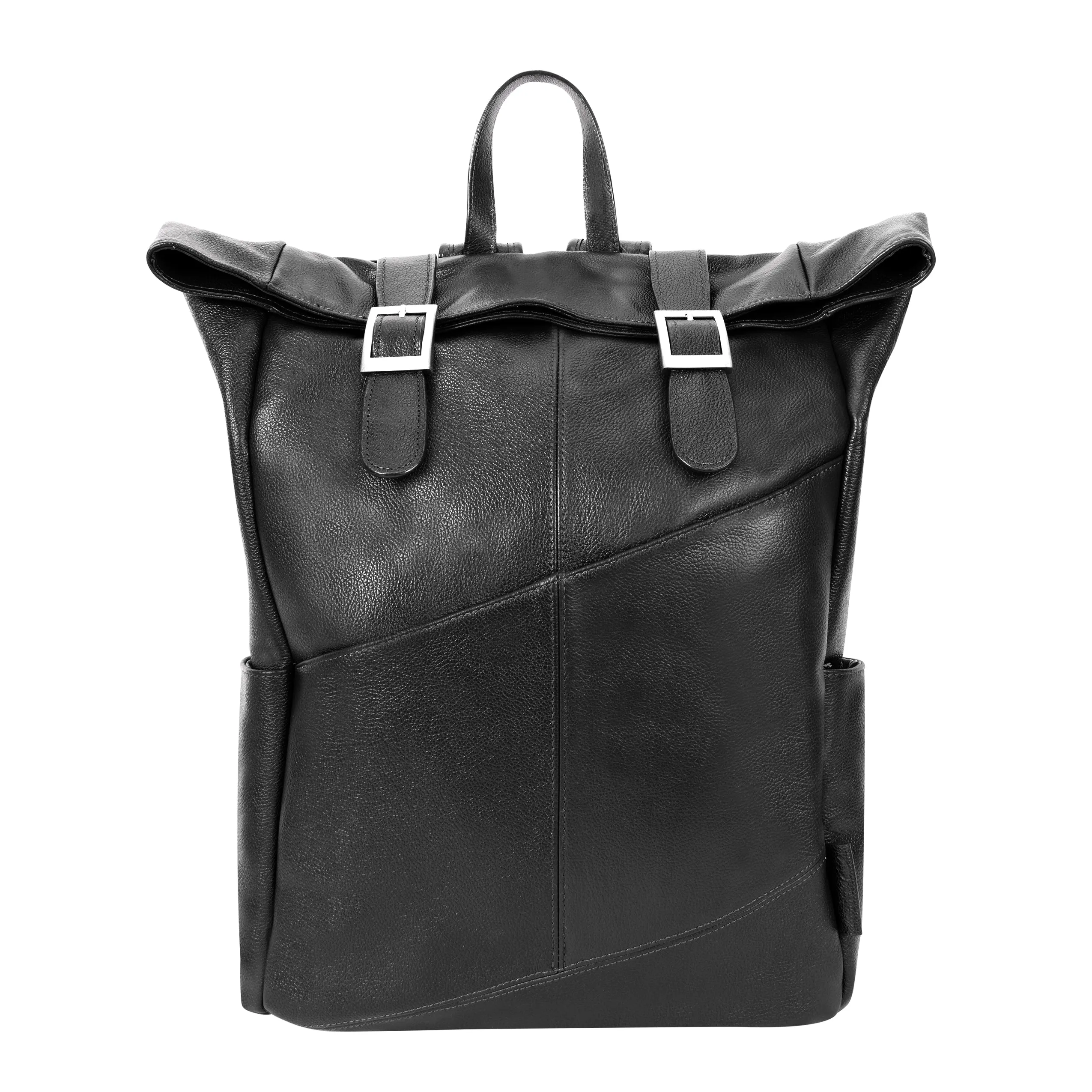 KENNEDY | 17” Leather Dual-Access Laptop Backpack