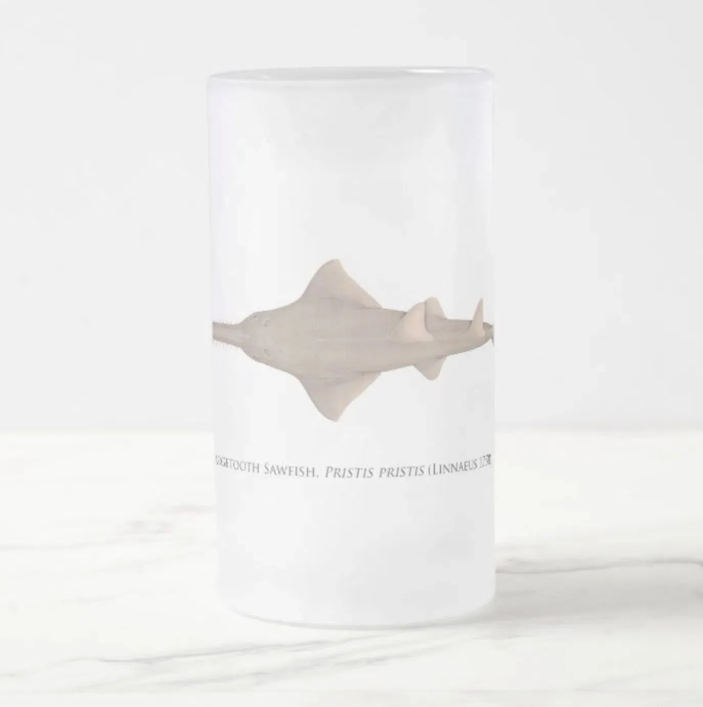 Largetooth Sawfish - Frosted Glass Stein