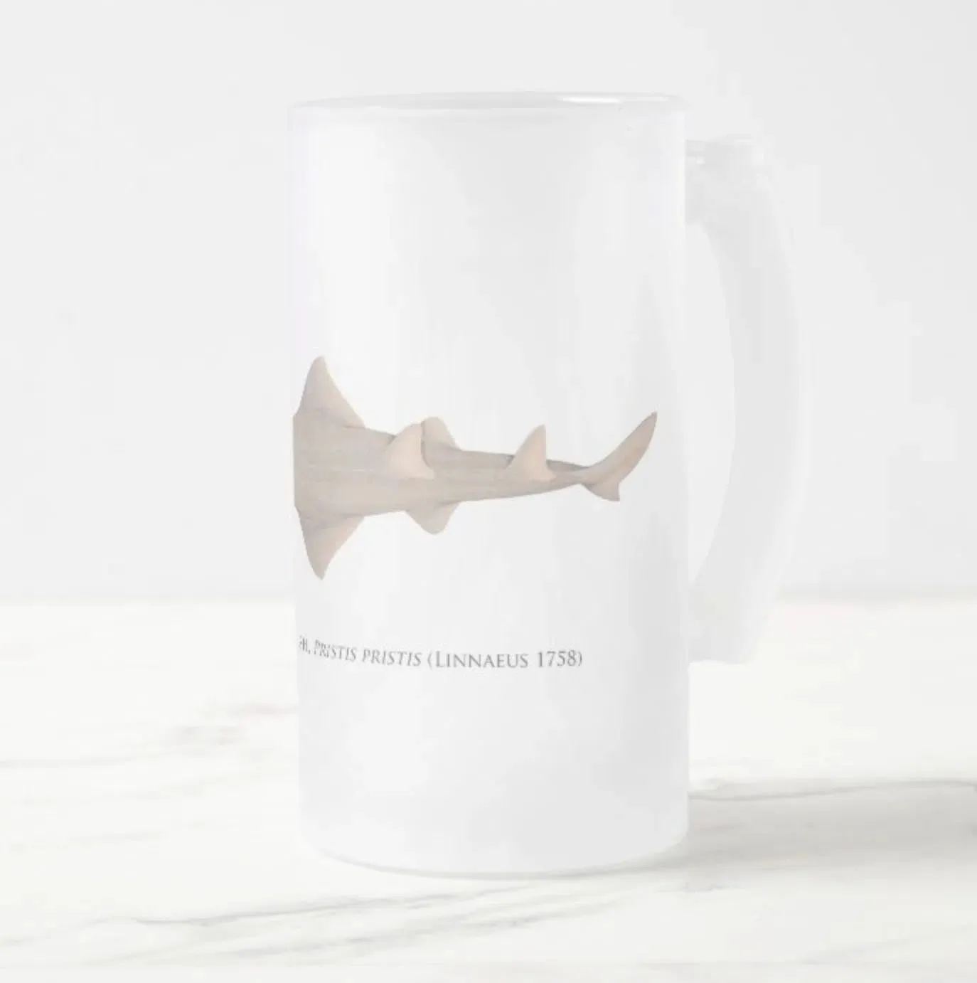 Largetooth Sawfish - Frosted Glass Stein