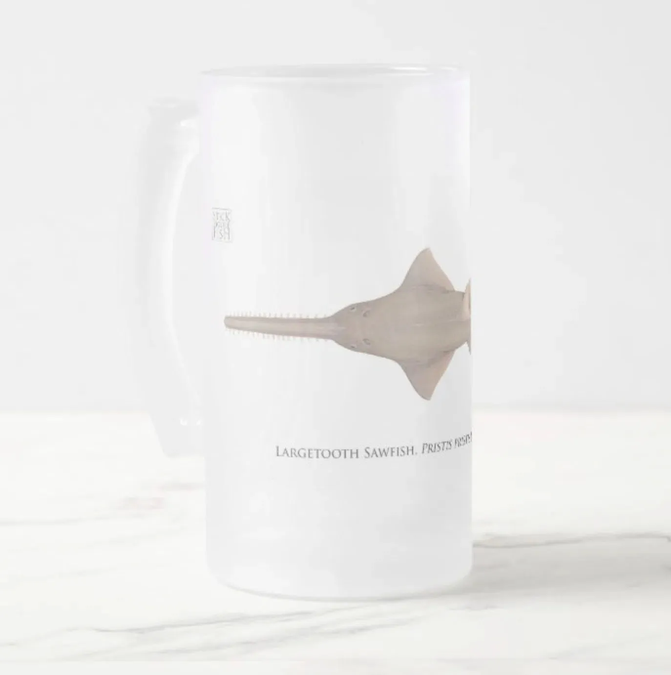 Largetooth Sawfish - Frosted Glass Stein