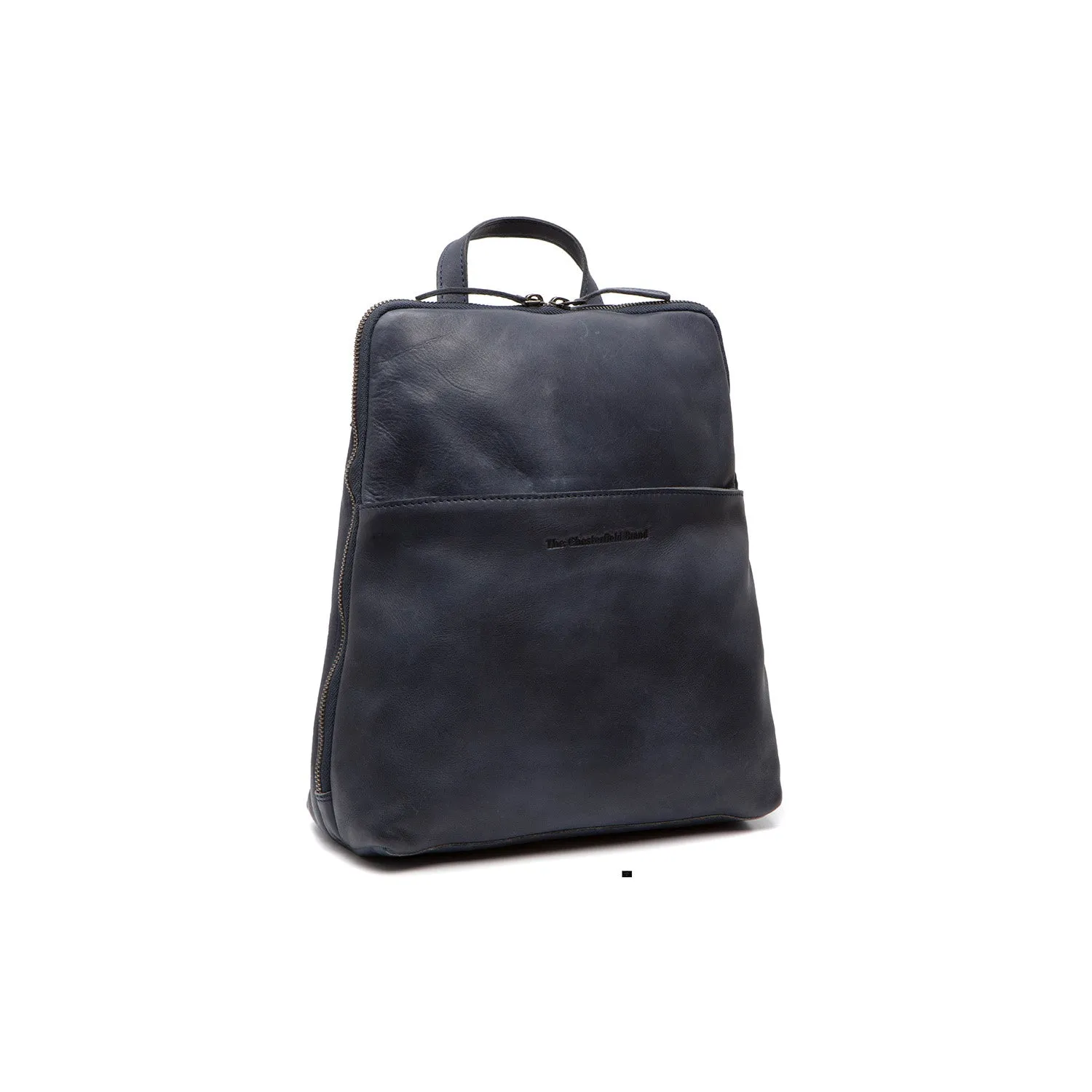 Leather Backpack Navy Bern