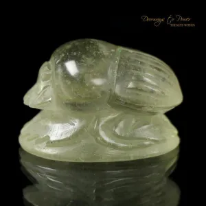 Libyan Desert Glass Ancient Egyptian Scarab Crystal Carving