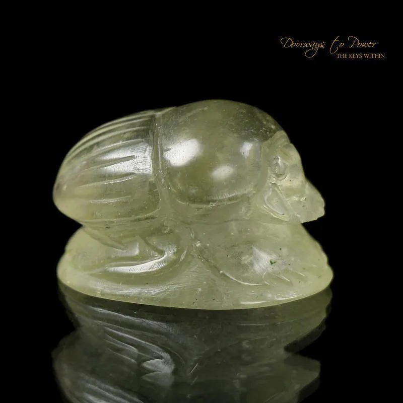 Libyan Desert Glass Ancient Egyptian Scarab Crystal Carving