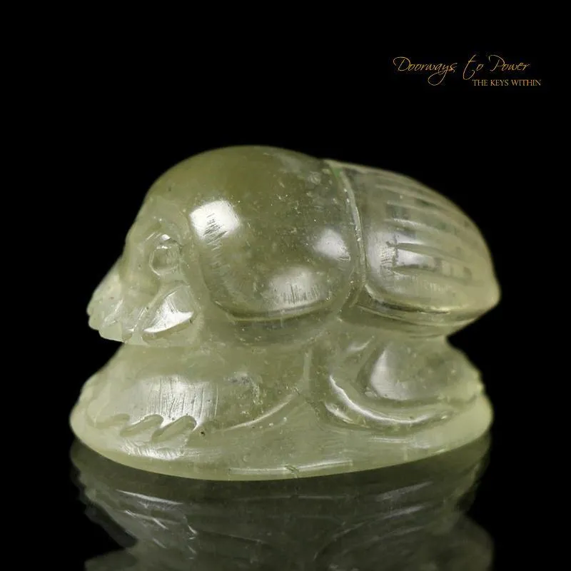 Libyan Desert Glass Ancient Egyptian Scarab Crystal Carving