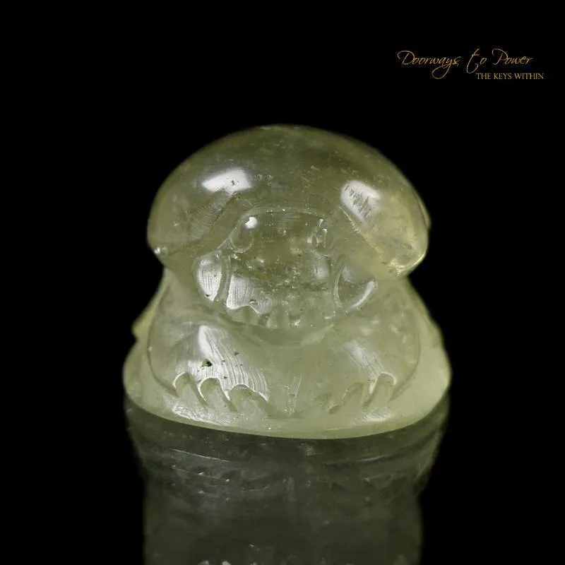 Libyan Desert Glass Ancient Egyptian Scarab Crystal Carving