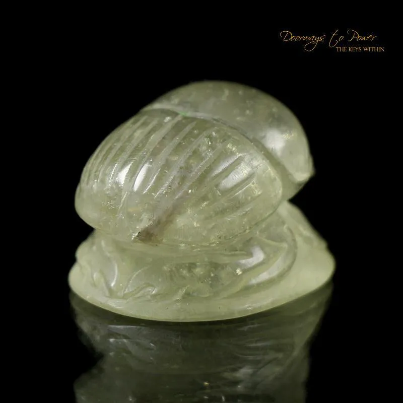 Libyan Desert Glass Ancient Egyptian Scarab Crystal Carving