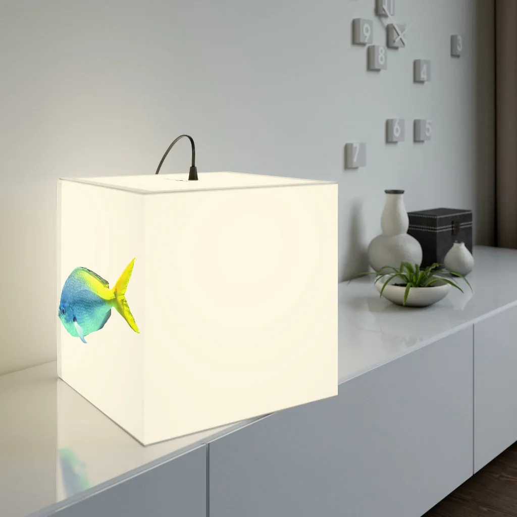 Light Blue and Yellow Fish Personalized Lamp