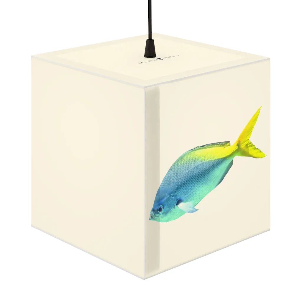 Light Blue and Yellow Fish Personalized Lamp