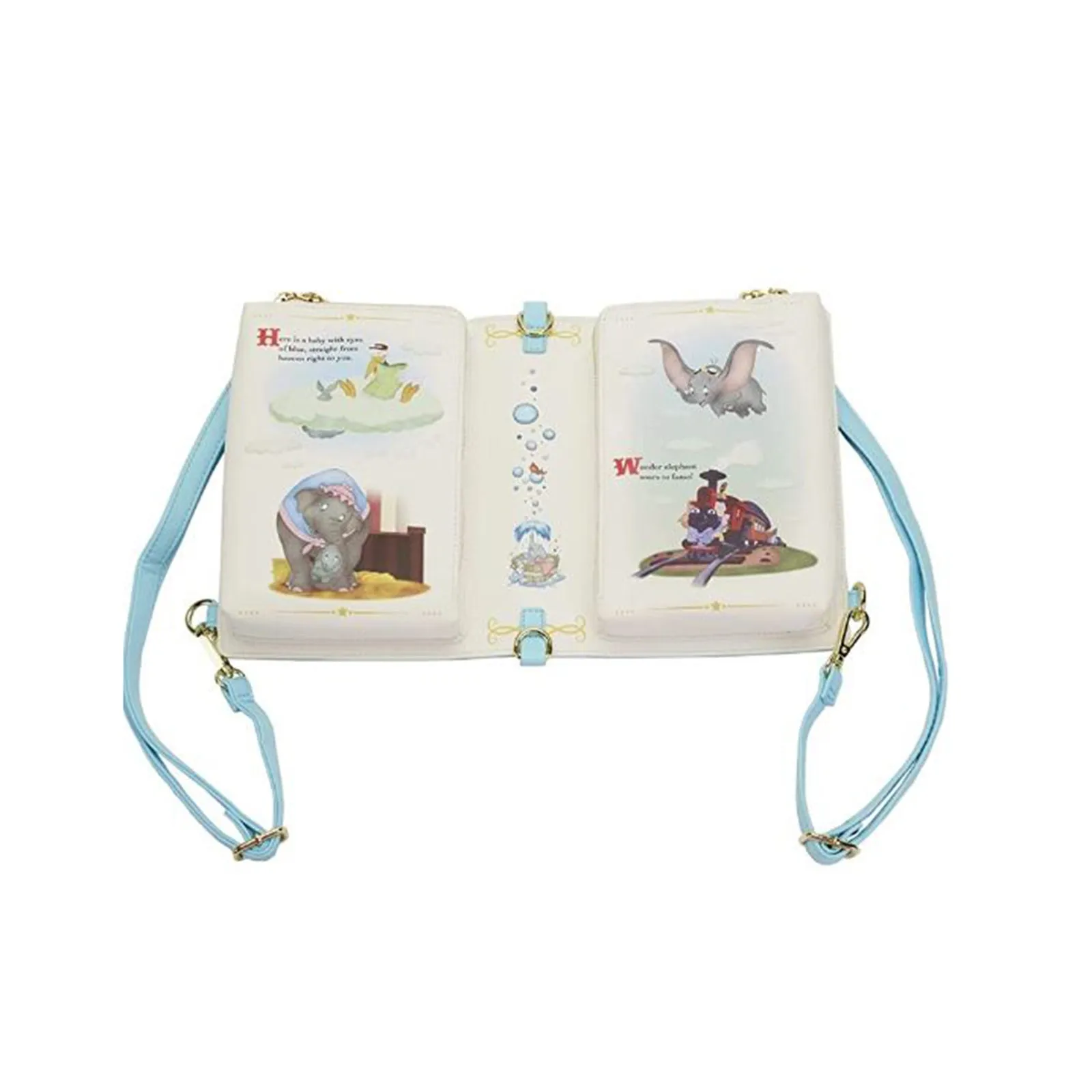 Loungefly Disney Dumbo Book Series Convertible Backpack Bag Purse