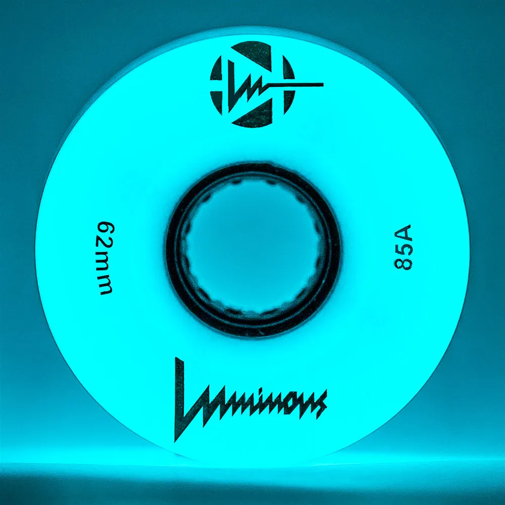 Luminous 62mm LED Glow Light Up Quad Wheels - 4 pack