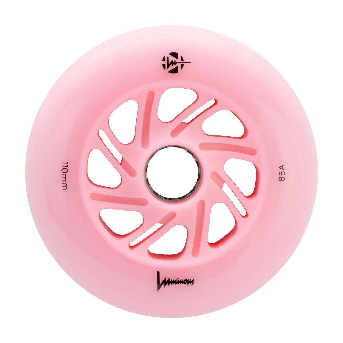 Luminous LED Inline Wheels 110mm/85a - Flamingo - Sold by the Single Wheel