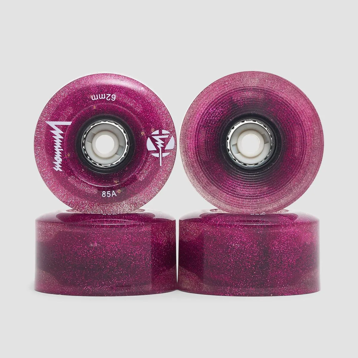 Luminous LED Quad 85a Wheels x4 Purple Haze 62mm