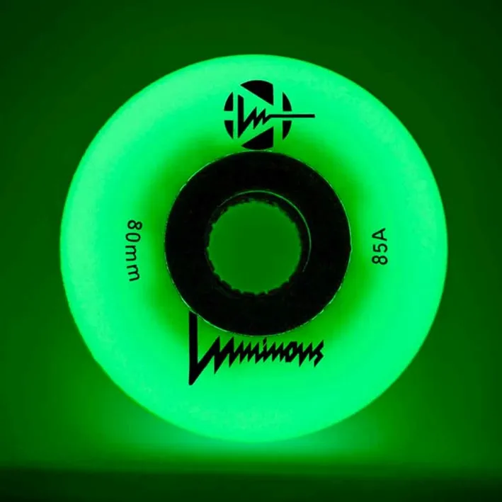 Luminous Light Up Glow LED Inline Wheels 76mm 85A - 4 Pack