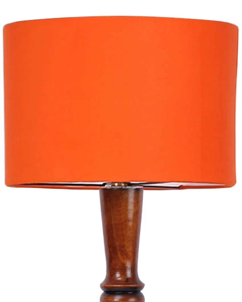 Luxurious Cotton Wooden Floor Lamp | 5 Feet