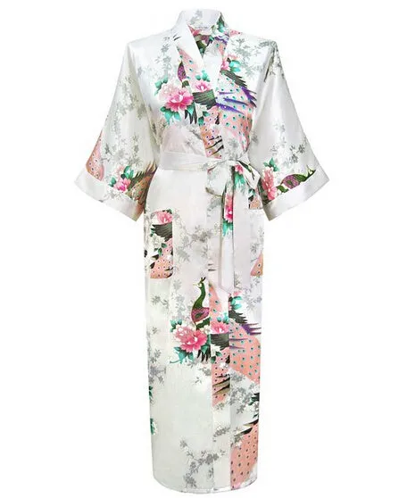 Luxurious Japanese Satin Kimono Robe