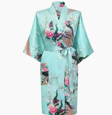 Luxurious Japanese Satin Kimono Robe