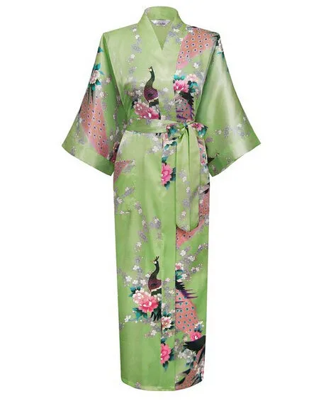 Luxurious Japanese Satin Kimono Robe